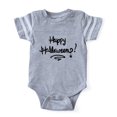 thumbnail image 1 of CafePress - Cute Happy Halloween Text - Cute Infant Baby Football Bodysuit, 1 of 1