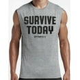 thumbnail image 3 of Gymish Survive Today Workout Tank Top for Men – Funny Gym Shirt, Mens Fitness Tee, Motivational Gym Clothes, Workout Shirt for Men, 3 of 5
