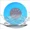Blue, variant on Wireless Bluetooth Waterproof Speaker With Suction Cup Sound For Car, Shower Sound