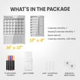thumbnail image 6 of ideaTech Acrylic Magnetic Dry Erase Calendar for Fridge, 2 in 1 Clear Weekly Monthly Planner Whiteboard Calendar to Do List Board for Refrigerator Kitchen Menu Board Meal Planner (2 Pack, Black), 6 of 7