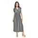thumbnail image 5 of Vestido largo manga volantes Roman Fashion /Juvenil, 9940-SO (Gris) gris M, 5 of 5