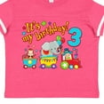 thumbnail image 4 of Inktastic It's My Birthday Circus Train 3rd Birthday Boys or Girls Toddler T-Shirt, 4 of 5