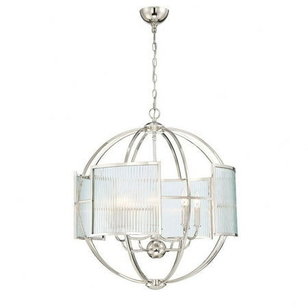 

Eurofase Lighting-33848-013-Manilow Chandelier 8 Light Polished Nickel Finish with Clear Glass