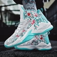 thumbnail image 4 of Kids Basketball Shoes High Top Youth Fashion Sneakers Girls Casual Sports Basketball Shoes Breathable Comfortable Boys Sneakers for Big Kids, 4 of 7
