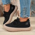 thumbnail image 6 of Breathable Lace Up Platform Sneakers Comfortable Casual Walking Shoes Lightweight Thick Soled Tennis Footwear for Women Daily Leisure Beach Date Outfit, 6 of 8