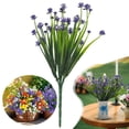 thumbnail image 2 of Artificial Daffodil Outdoors Flowers, UV Resistant Artificial Daffodils Fake Flowers Faux Plastic Plants Spring Summer Decoration for Home Garden Outdoor Patio Porch Table Vase Decor(Purple1,12x4"), 2 of 9
