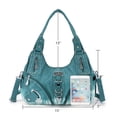 thumbnail image 2 of Angelkiss Hobo Shouder Purses for Women Crossbody Bag with Adjustable Long Straps Ultra Soft with Multiple Pockets, 2 of 5
