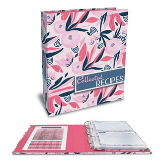 Recipe Binder Set by Better Kitchen Products: 8.5x9.5 3 Ring Binder with 50 Pages, 100 Cards, 12 Dividers - Walmart.com Recipe Binder Set by Better Kitchen Products: 8.5x9.5 3 Ring Binder with 50 Pages, 100 Cards, 12 Dividers - Walmart.com