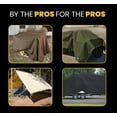 thumbnail image 7 of PROTARP Extreme Heavy Duty WaterProof Canvas Tarp 20 oz, UV Resistant Tarpaulin Cover with Rustproof Brass Grommets, Multipurpose for Canopy, Roof, Camping, Wood Pile (Brown 8'X10'), 7 of 7
