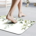 thumbnail image 5 of Eucalyptus Leaves Bath Mat Rug Set 2 Piece, Super Absorbent Quick Dry Bathroom Rug Set, Non Slip Rubber Backed Bathroom Floor Mat for Tub Shower Sink (20"x32"+20"x32", Sage Green), 5 of 6