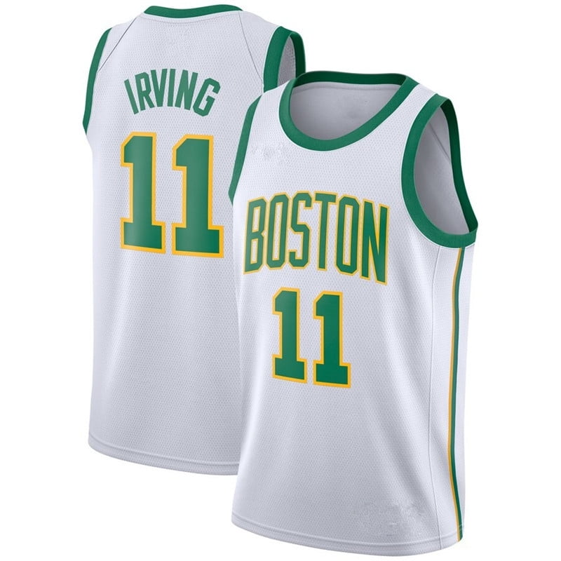 Mens Basketball Jersey Boston #0 Tatum #8 Kemba Walker #11 Kyrie