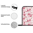 thumbnail image 4 of Daiia Rose Flowers Pattern Oven Mitts and Pot Holders 4 pcs Set,High Heat Resistant 500 Degree Extra Thicken Long Kitchen Cotton Oven Glove, 4 of 6