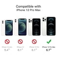 thumbnail image 7 of JETech 3 in 1 Case for iPhone 12 Pro Max 6.7-Inch, with 2-Pack Screen Protector and 2-Pack Camera Lens Protector, Full Coverage Tempered Glass Film, Shockproof Bumper Phone Cover (Navy), 7 of 7