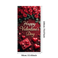thumbnail image 1 of Valentine's Day Backdrop Romantic Roses Happy Valentine's Party Banner Love Decorations Photography Props Event Background, 1 of 4