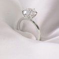 thumbnail image 5 of solitaire jewels 2.5CT Tulip Basket Round Moissanite Solitaire Engagement Ring For Women, 18K White Gold, 5 of 6
