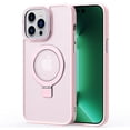 thumbnail image 3 of Compatible with iPhone 15 Pro Max Case with Ring Stand 180° Rotatable Magnetic Kickstand Invisible Holder Frosted Translucent Fashion Luxury Protection Shockproof Case for Women Girls Man, 3 of 4