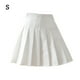 thumbnail image 1 of Falda plisada Mini uniforme de colegiala de tenis de cintura alta con pantalones cortos, blanco, S Vogacara AP001094-01, 1 of 7