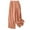 Orange, variant on Lenpel Palazzo Pants for Women Plus Size Elastic High Waisted Wide Leg Cotton Linen Pants Baggy Beach Casual Trousers(White,X-Large)