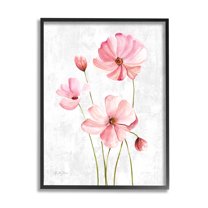 Stupell Industries Simple Pink Flower Petals Blossoming Illustration , 24 x 30, Design by Kelley Talent