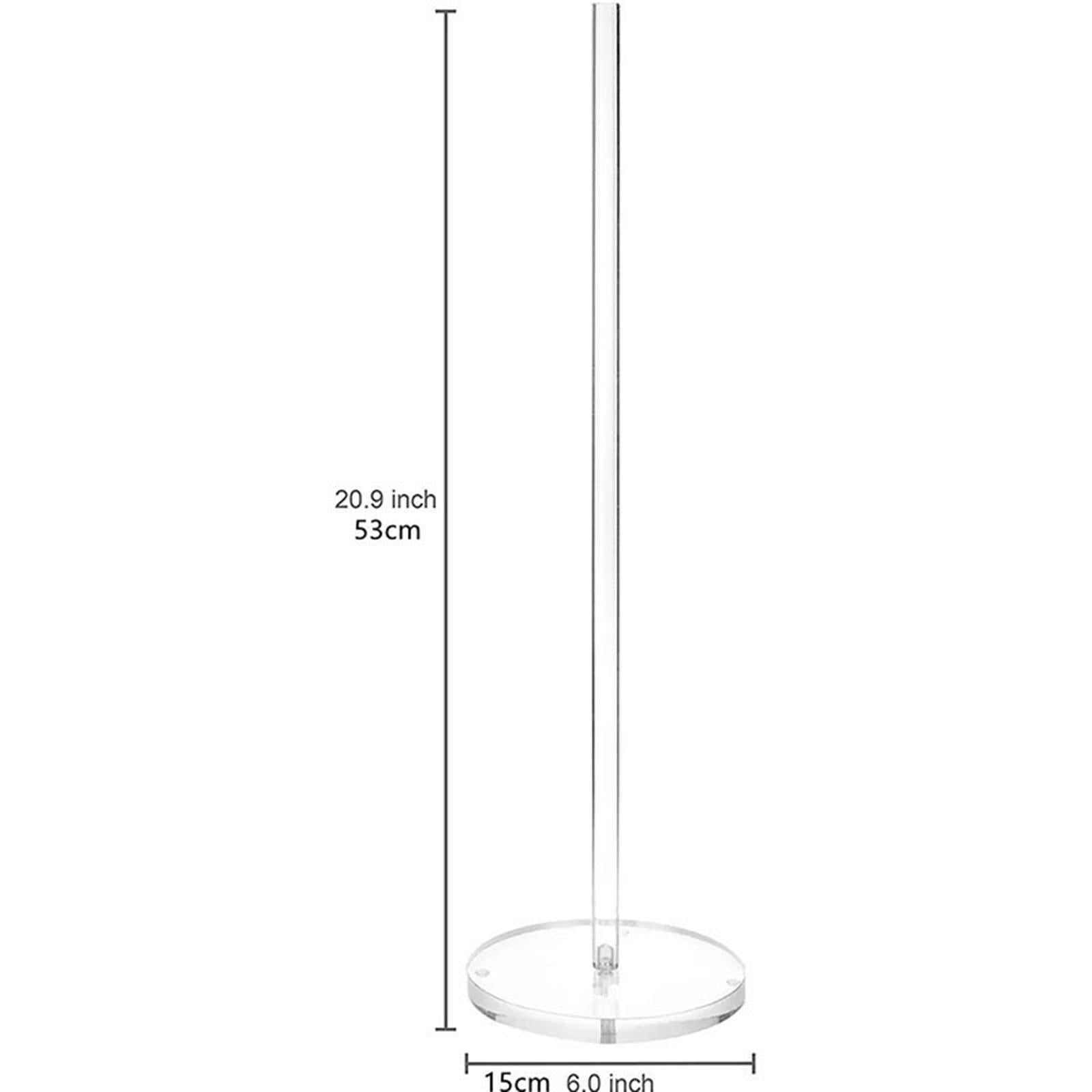 Paper Towel Holder Acrylic Modern Standing Sturdy Tissue Organization for Bathroom Washroom Indoor Restaurant Hotel