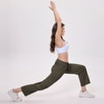thumbnail image 3 of Women's High Waist Lounge Pants Wide Leg Yoga Sweatpants Loose Casual Pockets Drawstring Workout Joggers Pants, 3 of 8