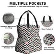 thumbnail image 3 of Pioneer Flower Floral Print Pattern Drawstring Lunch Bag Women - Drawstring Lunch Bag Insulated for Work Office - Stain-Resistant Large Lunchbags for Women with Multi-Pockets, 3 of 6