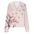 thumbnail image 4 of Puntoco Chaqueta Informal Con Botones Y Estampado De Moda Para Mujer, 4 of 5