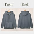 thumbnail image 4 of Sidefeel Womens Hooded Button Collar Hoodies Pullover Sweatshirts Casual Drawstring Long Sleeve Tops Shirts S-XXL, 4 of 8