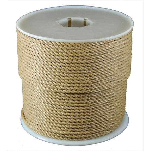 T.W. Evans Cordage 43710 .25 Po x 600 Pi Polypropylène Torsadé en Brun