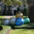 thumbnail image 2 of Holiball The Inflatable Ornament - Medium - Frosted Blue - Indoor and Outdoor Use, 2 of 9