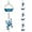 Blue frog, variant on Rain Chain, 11.4FT Frog Rain Chains with 12 Cups, Functional and Decorative Replacement Downspout Rain Chains for Outside
