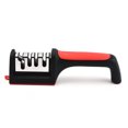 thumbnail image 1 of [3-Second Knife Sharpener] Knife Sharpening Tool, Whetstone, Household Kitchen Knife Sharpening, German Multi-functional Cutting Tool, Home Use Design [Four-Section Red and Black Sharpener] PP Bag, 1 of 5
