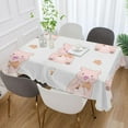 thumbnail image 5 of Sunflower Flowers Rectangle Tablecloth, Dust Proof Anti Wrinkle Wipeable Table Cloth Tabletop foration of Dinner Kitchen Wedding Holiday Party 54"x54" Decor Gift, 5 of 7