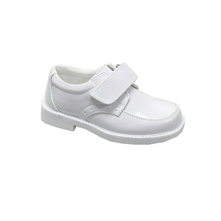 Victor Little Boys White Patent Back-To-School Strap