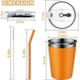 thumbnail image 2 of 5 Pack Kids Cups with Straws and Lids Leak Proof, 12 oz Spill Proof Stainless Steel Water Tumblers with Anti-Slip Sleeves for Hot or Cold Drinks, 2 of 9