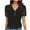 Black, variant on JIUKE Tops for Women Lace Crochet Short Sleeve Shirts Button V Neck Dressy Casual Blouses Loose Fitted Tunic Tops