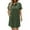 a1000_Green, variant on Vetsdori Womens Long Sleeve Mini Dresses Collared Casual Dresses Party Lightweight,Plain Dress for Junior Summer