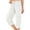 White, variant on Womens Cargo Capris Lightweight Hiking Pants Outdoor Athletic Quick Dry Travel Pants with Pockets