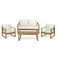 thumbnail image 2 of Noble House Samwell Outdoor 4 Seater  Chat Set Teak, 2 of 11