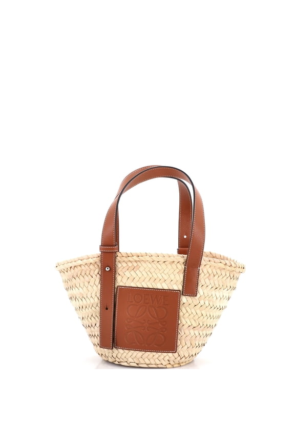 Pre-Owned Basket Tote Raffia Small By Rebag