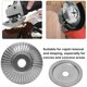 thumbnail image 3 of Muela abrasiva de ángulo de madera para tallado de lijado de amoladora angular - Disco de lijado angular de 85 mm con rueda de disco de madera 12T, 2 piezas, 3 of 5