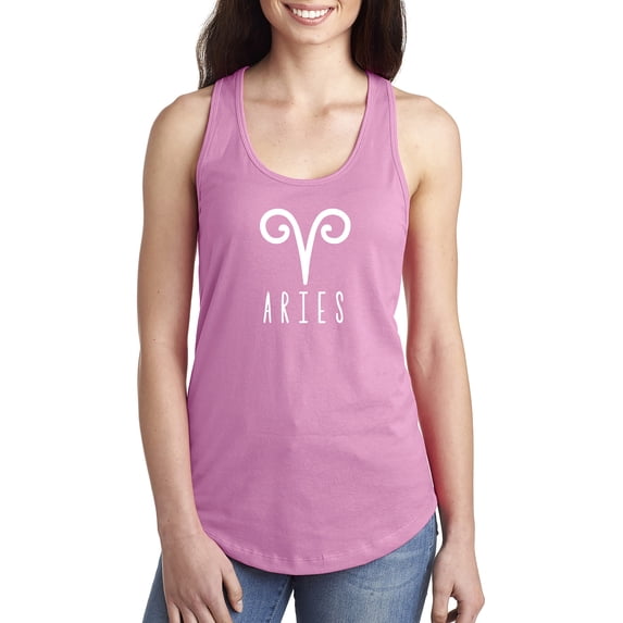 Aries Zodiac Sign Racerback Tank
