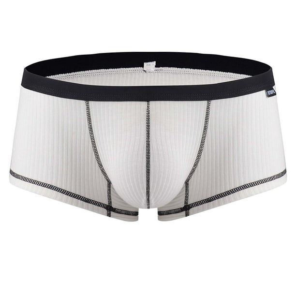 Calzones Para Hombre, Ropa Interior Clásica De Algodón Con Personalidad Y Color Liso Para Hombre