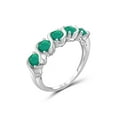 thumbnail image 2 of JewelersClub Emerald Ring Birthstone Jewelry – 1.40 Carat Emerald 0.925 Sterling Silver Ring Jewelry – Gemstone Rings with Hypoallergenic 0.925 Sterling Silver Band, 2 of 4