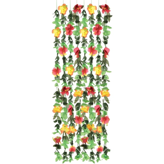 Amscan Luau Fabric Hanging Decoration, 60" x 20", Multicolor