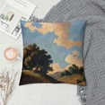 thumbnail image 2 of Orinice Trees Clouds Hill Graphic Decorative Cushion Throw Pillow Cover for Home Couch Living Room Bed Sofa, High-Quality 1PC Pillow Case 20x20in, 2 of 5
