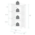 thumbnail image 2 of Yu Shan Soho Manhattan 4-Shelf Folding Bookcase 26" Wide - Natural, 2 of 7