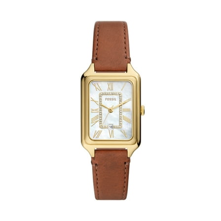 Fossil Women's Raquel Three-Hand Date, Gold-Tone Stainless Steel Watch