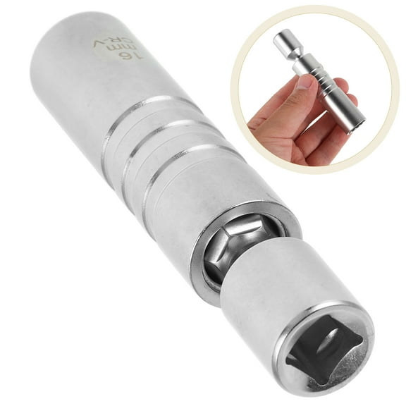WHAMVOX Spark Plug Socket Magnetic Spark Plug Socket Metal Swivel Spark Plug Replacement Spark Plug Car Accessory