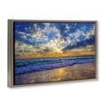 thumbnail image 2 of Stupell Industries Tropical Golden Blue Sun Ray On Beach Brown Floating Frame Canvas Art, 31 x 21, by Eszra Tanner, 2 of 8